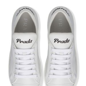 ISO: PRADA White Leather Sneakers SS20 36